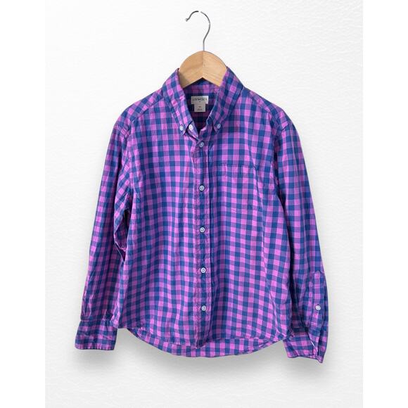 Crewcuts Factory Boys’ Gingham Washed Shirt, size 10 - Picture 8 of 9